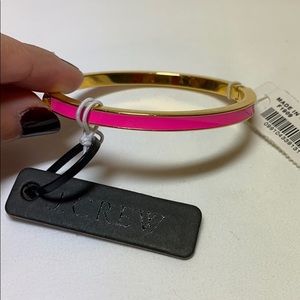 J.Crew Skinny Pink hinge bracelet